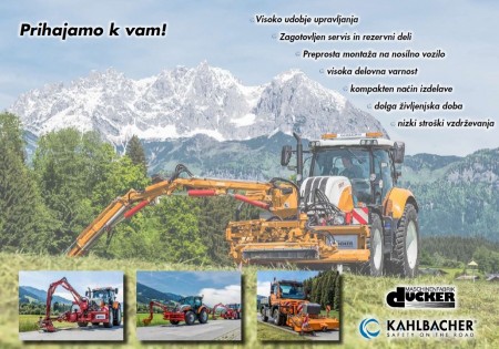 Demonstracija Dücker kosilica